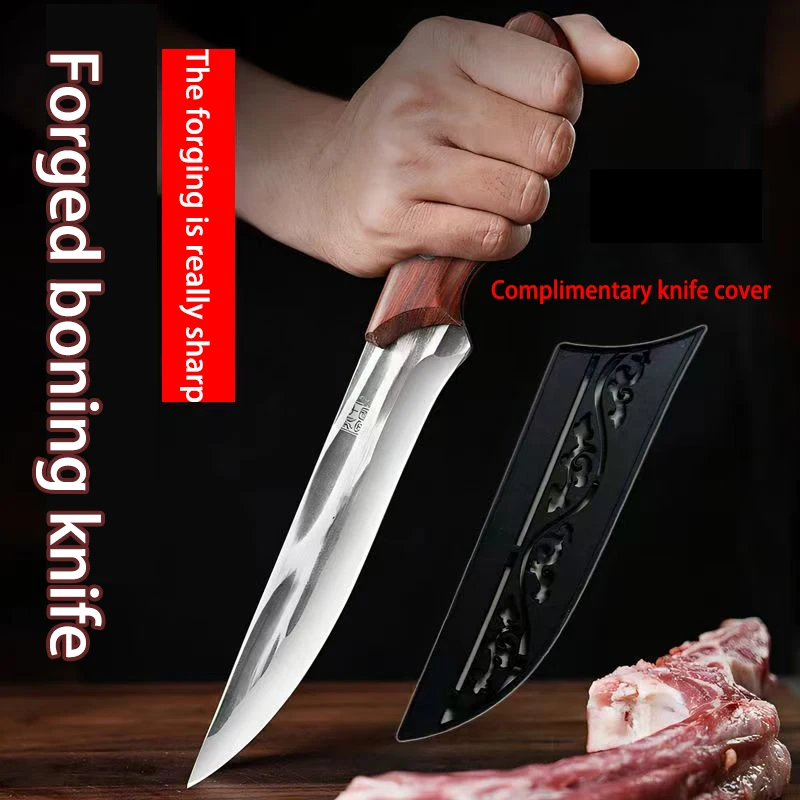 Cuchillos de cocina, cuchillos para deshuesar forjados, cuchillos profesionales de abate de alta dureza para la cocina, cuchillos de frutas del chef japonés