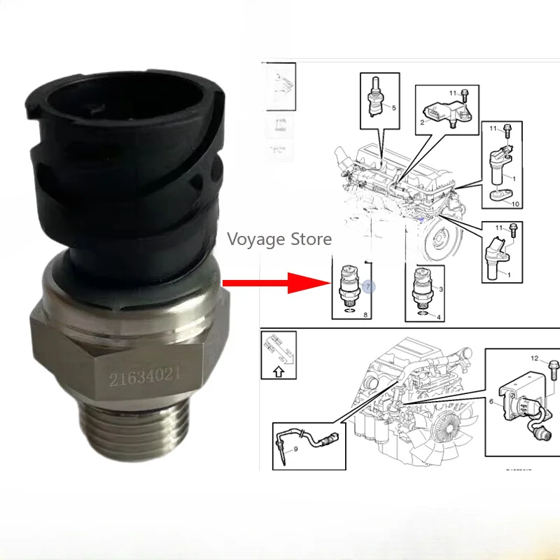 

Suitable for Volvo oil pressure sensor FH FM universal 21302639 21634021 22899626