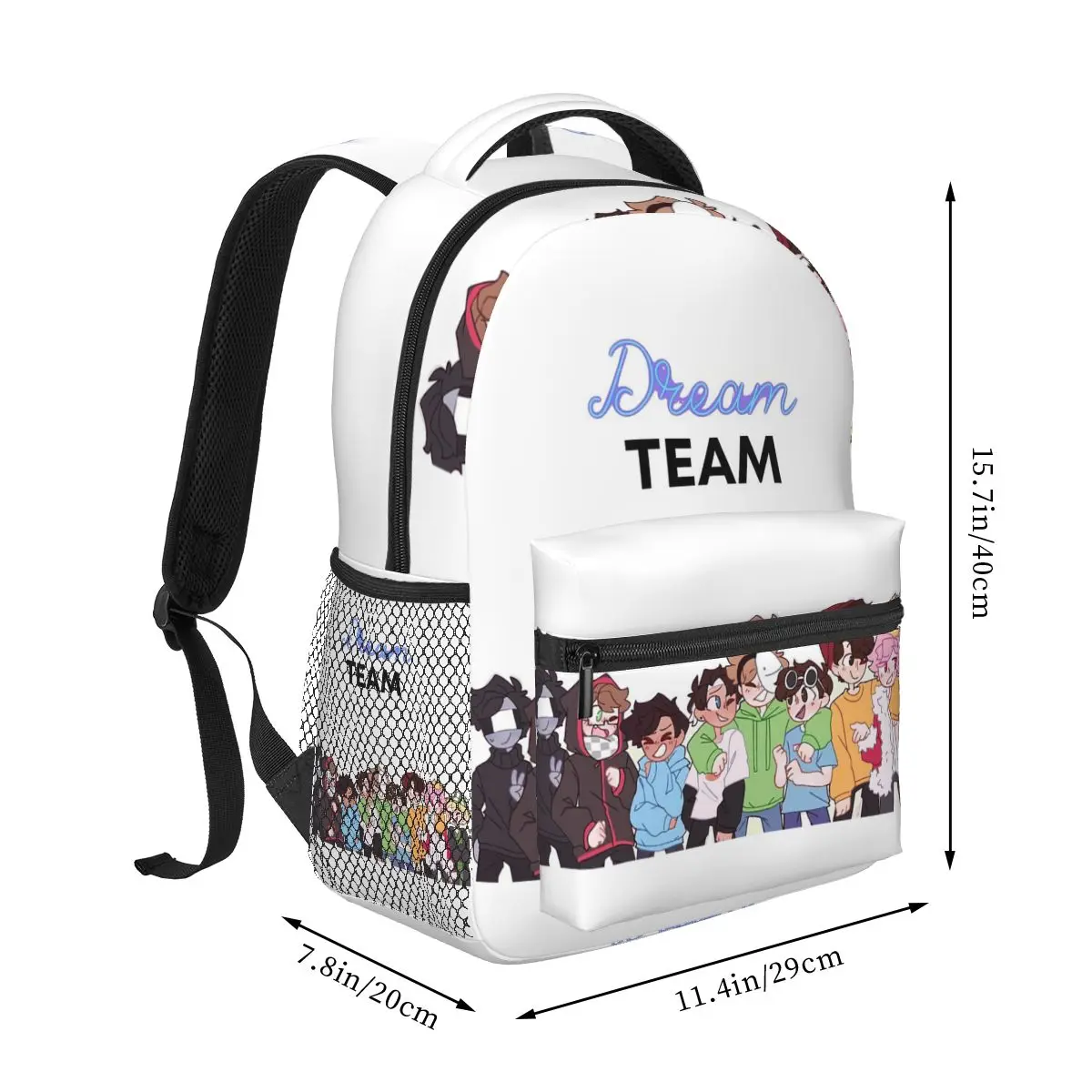 Dream SMP Team Backpack Hot Sale Daypack Large Capacity Boys Girls BookBag School Bag Shoulder Bags for Men Women