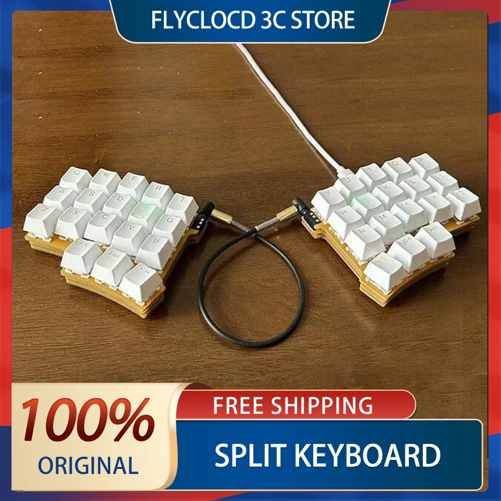 Split Mechanical Keyboard 40-key Layout Mini Mechanical Keyboard Key Change VIA Programmable Independent Gaming Keyboard Office