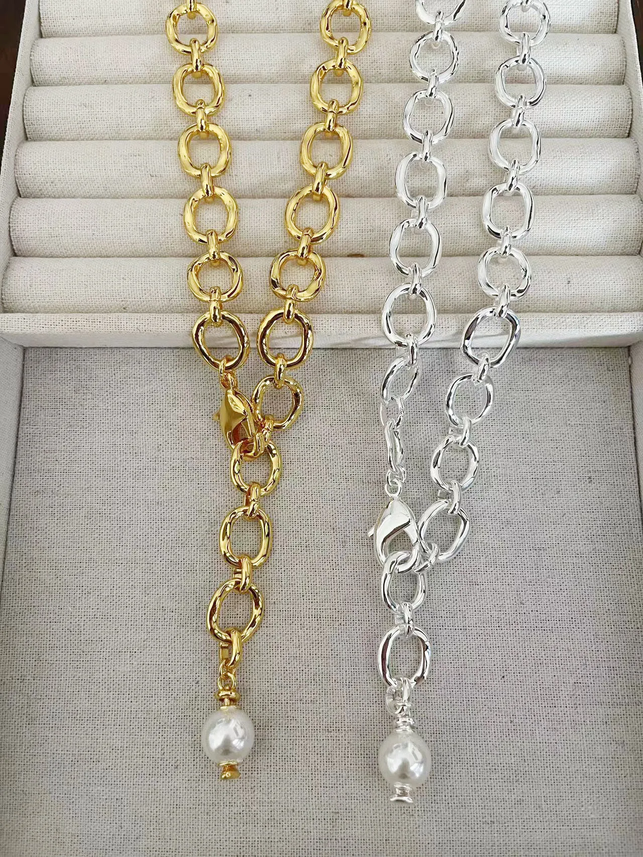 YS New UNODE50 High Quality Classic Pearl Bracelet Necklace For Christmas Gft Everyday Everything