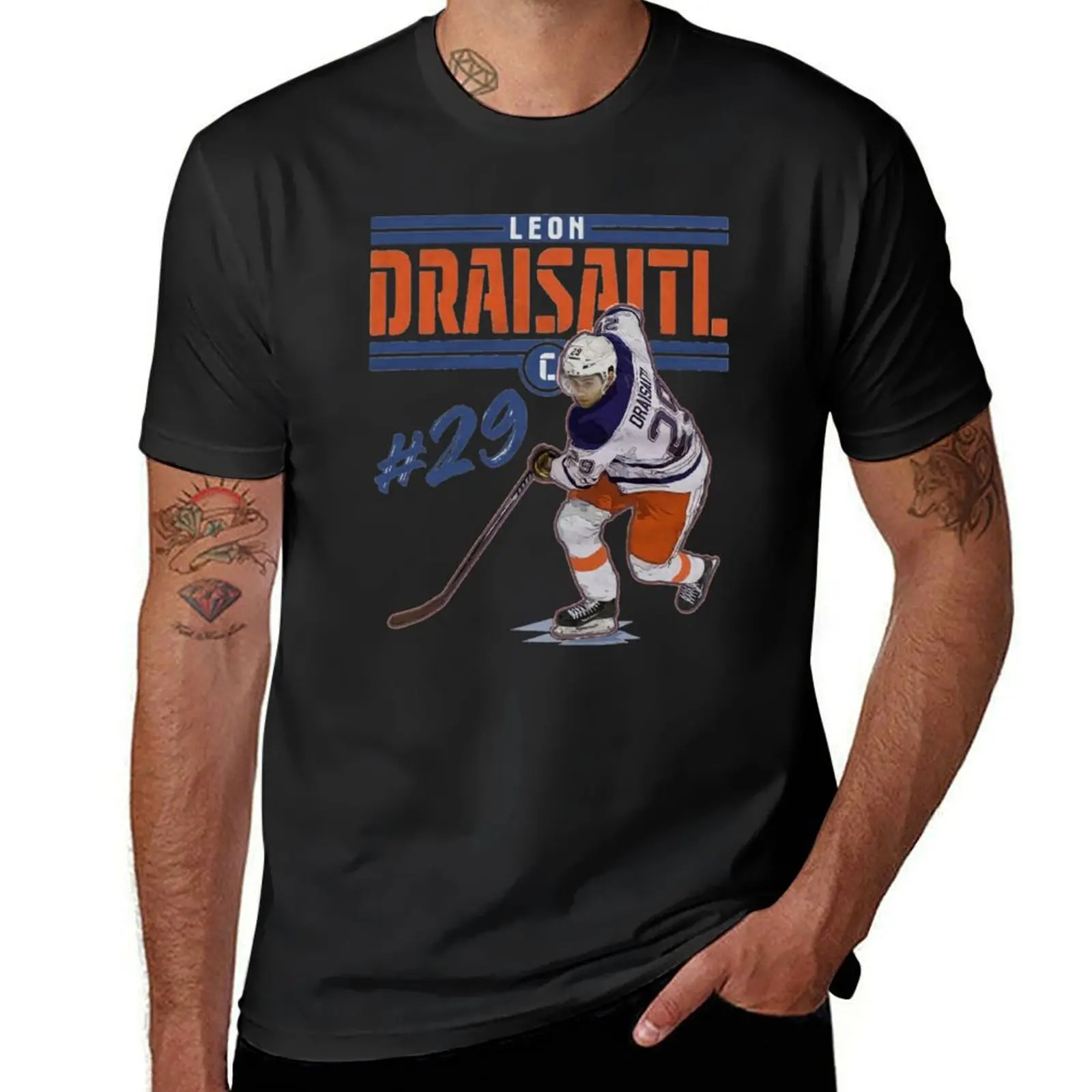 Leon Draisaitl T-Shirt plus size tops boys whites Short sleeve tee men