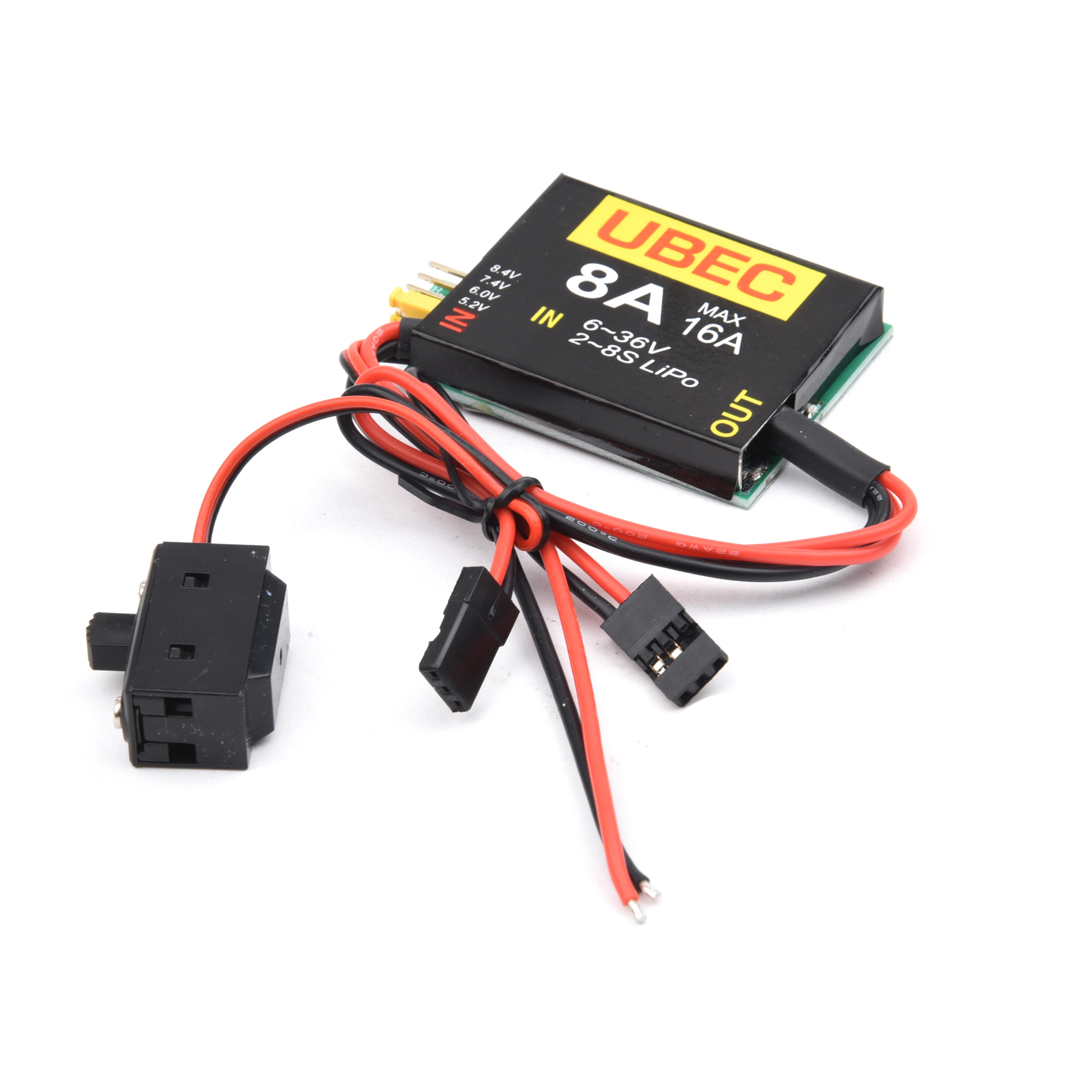 4S-6S 15-26v UBEC-8A BEC DUAL  - Hobby Queen Rc recension och pris