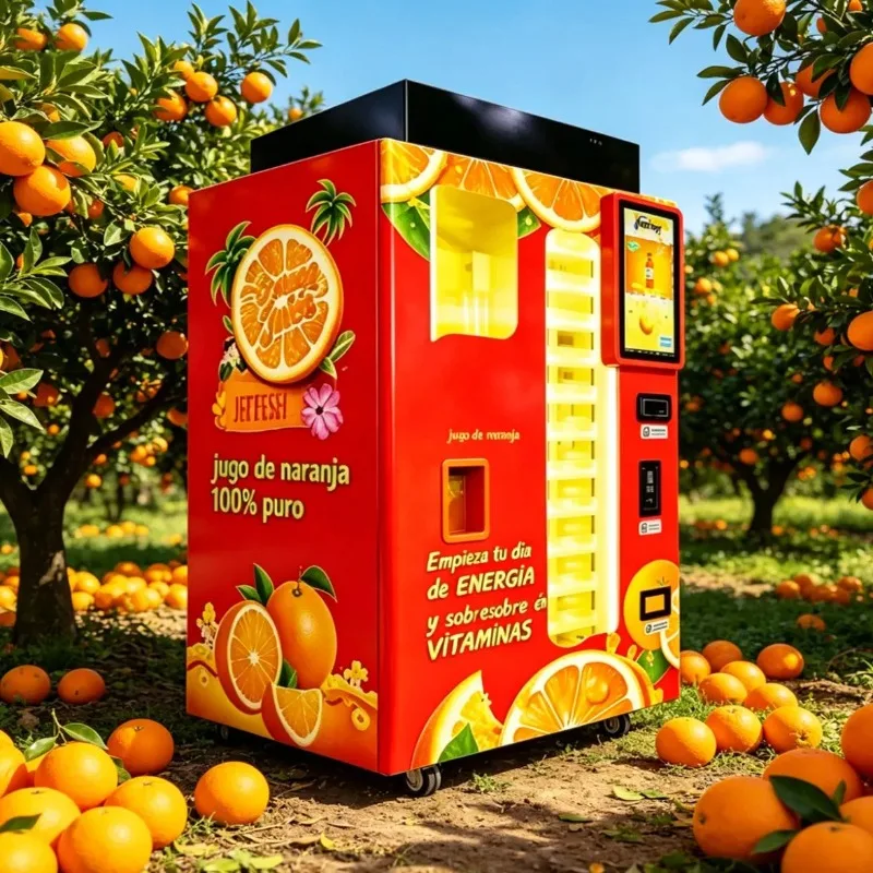 Distributeur automatique de jus d'orange 24h/24 pour les zones touristiques
