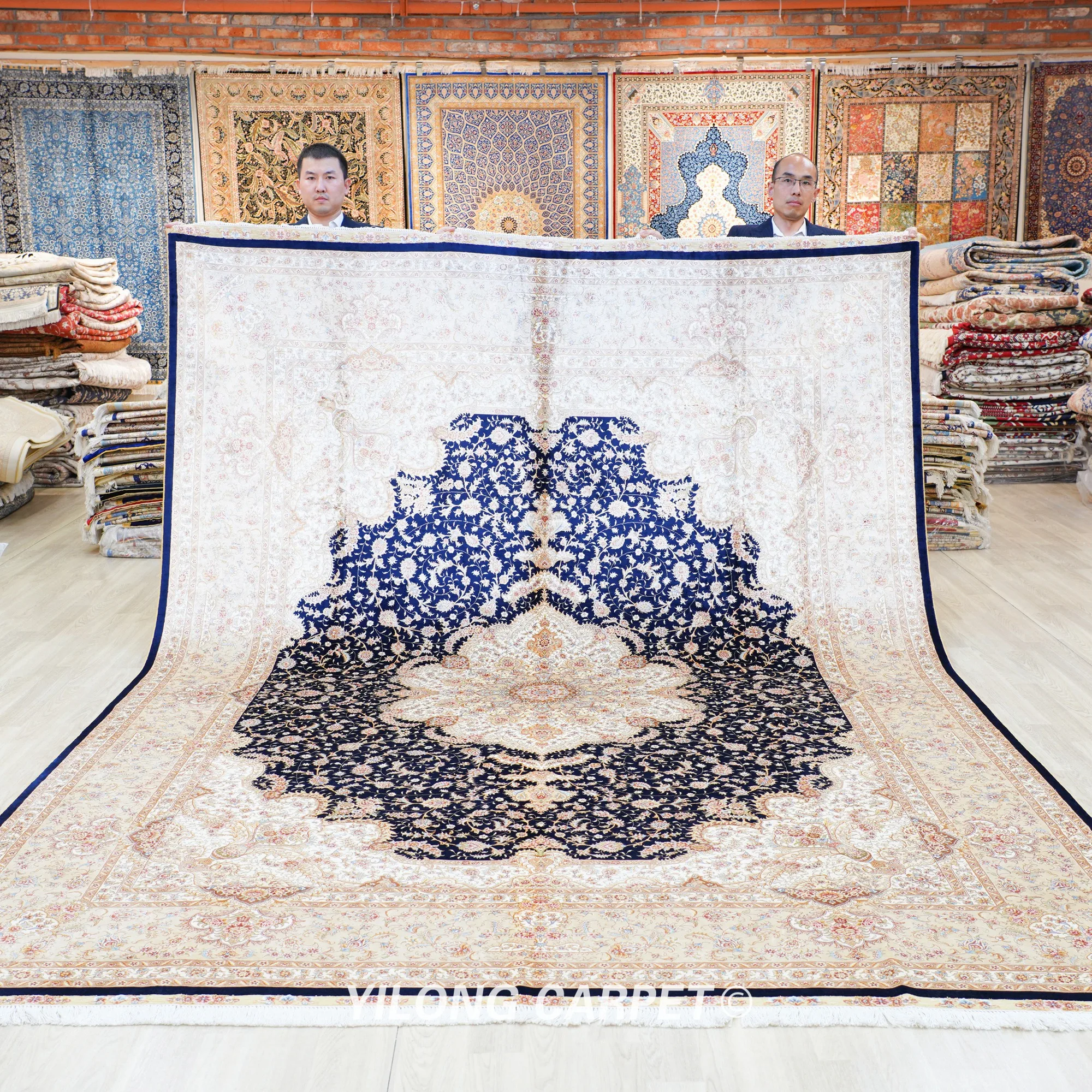 260x366cm Traditional Persian Style Carpets Chinese Handknotted Rugs For Sale (TJ570A)