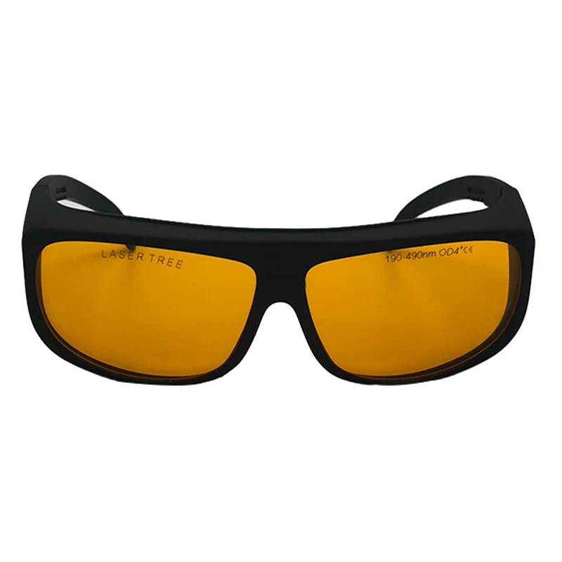 Gafas de seguridad láser de árbol, + OD4 190-490nm, protección ocular para YAG DPSS, herramientas de módulo láser de fibra