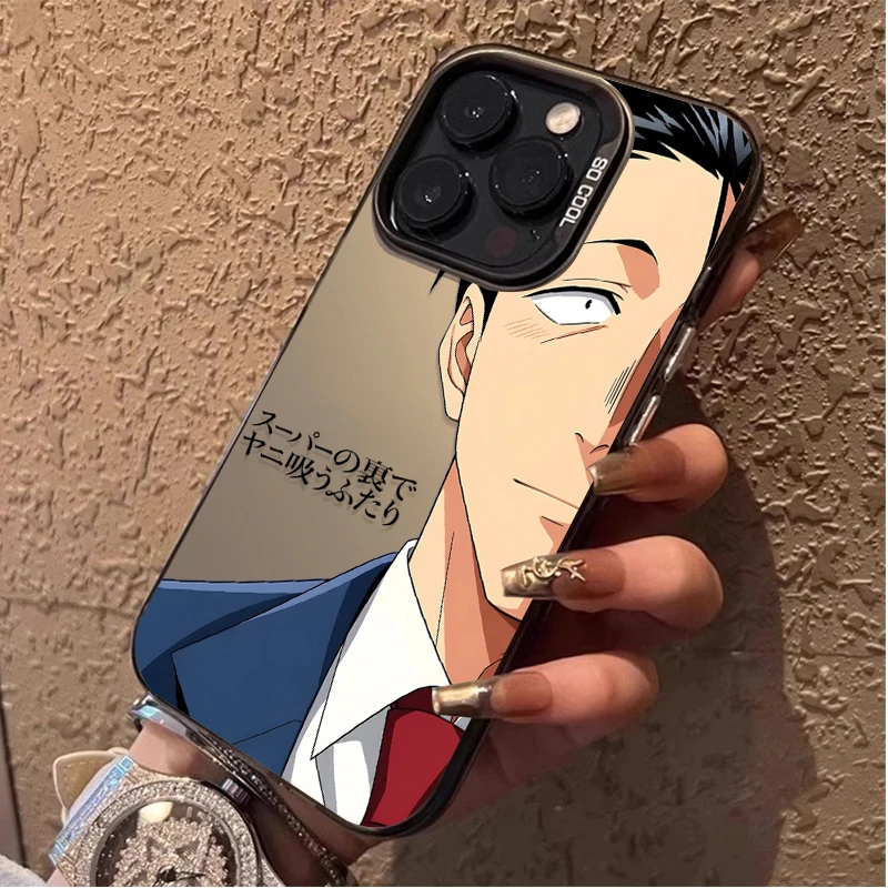 Sasaki Yamada Couple Anime Hard Phone Case for iPhone 12 17 Air Pro Max 16 15 11 14 13 Pro Max XS X XR Plus 8 7 SE 2020 Cover