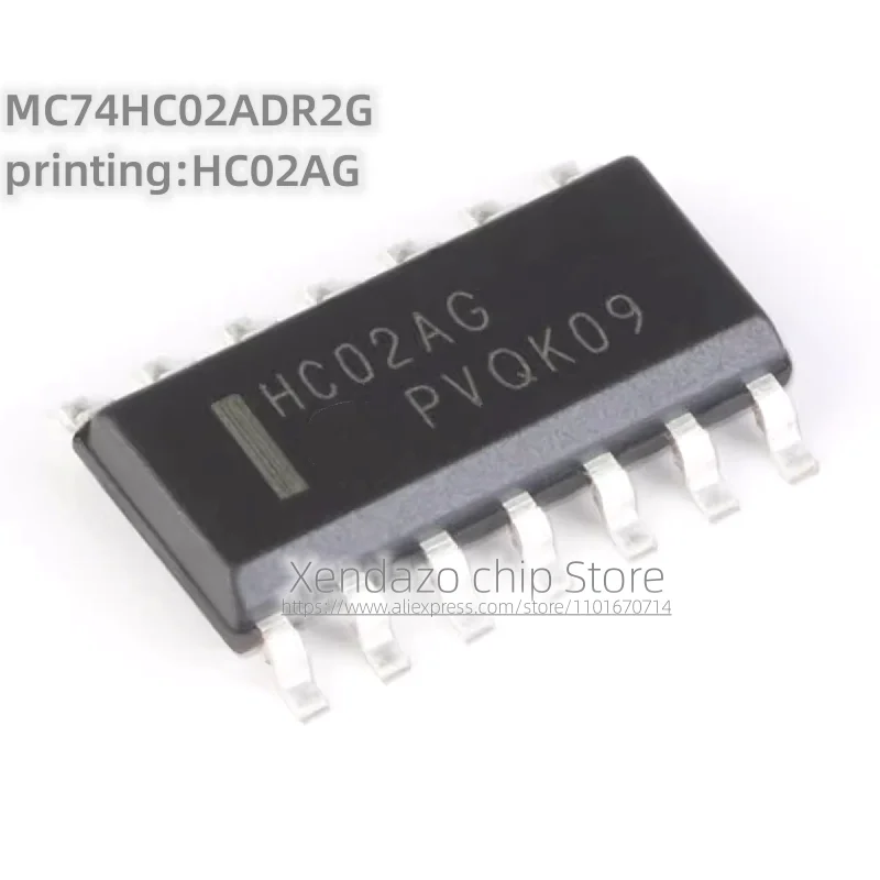 10pcs/lot MC74HC02ADR2G printing HC02AG SOP-14 package Original genuine Buffer/driver logic chip