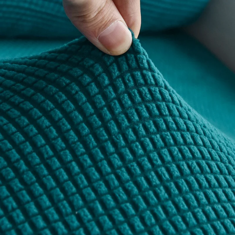 Verdickter, elastischer Sofabezug für das Wohnzimmer, einfarbiger Möbelschutz, Sofakissenbezug, abnehmbarer Sofabezug. – Detail 33