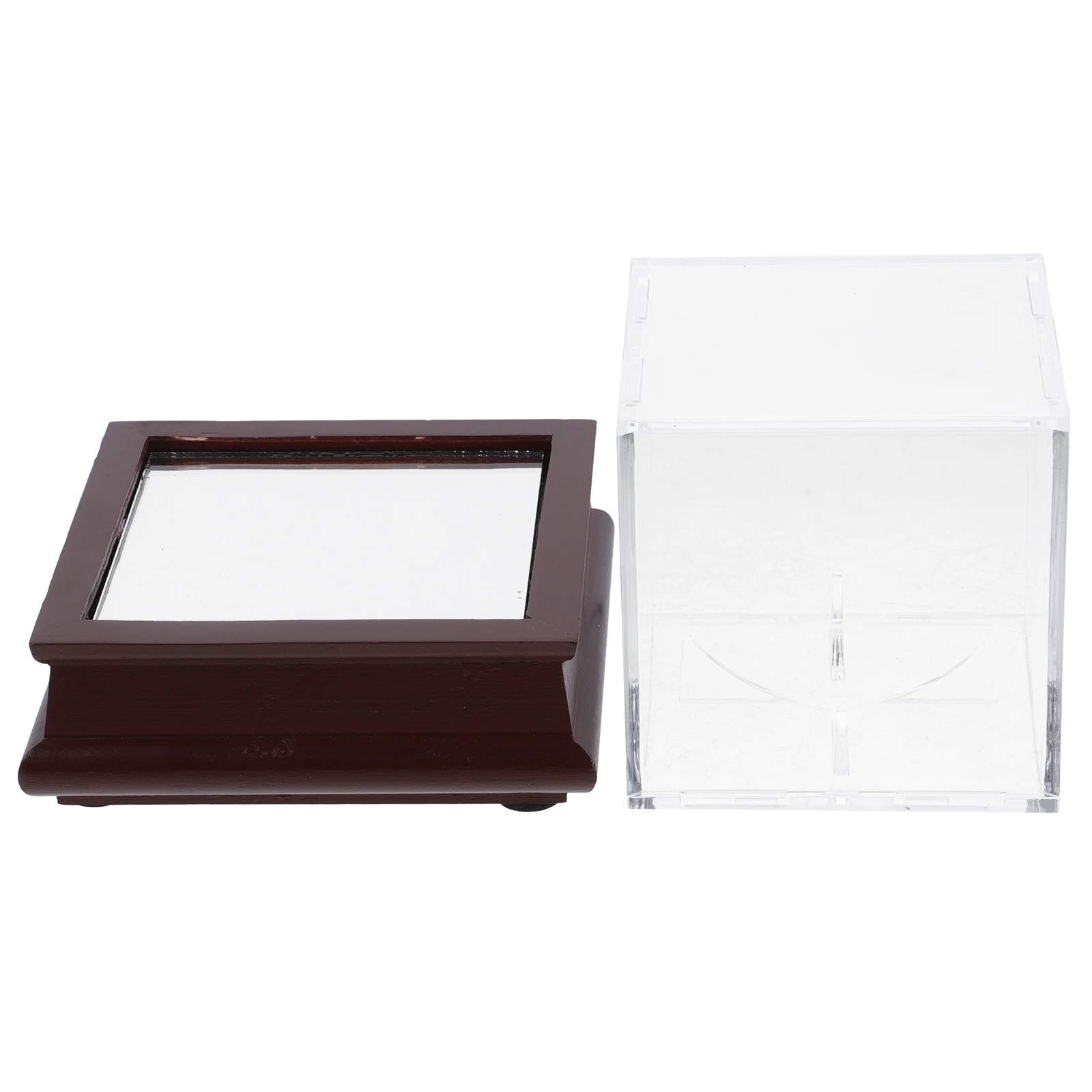 

1pc Clear Acrylic Baseball Softball Display Box Transparent Showcase Cube Stand Holder For Sports Memorabilia Sturdy