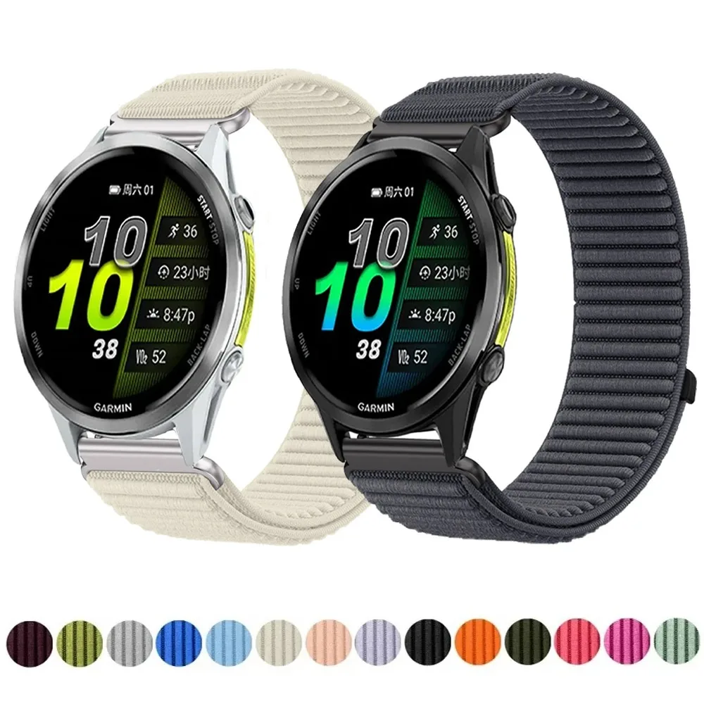 18/20/22mm Nylonarmband für Garmin Forerunner 970 570 965 955 165 265/Venu 4/3 Wave Weiches Komfortables Band für Garmin Active 6 5