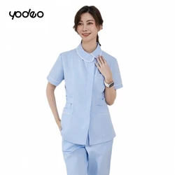 Summer short sleeved nurse set Postpartum center maternal caregiver Beauty salon nursing nurse long sleeved working clothes