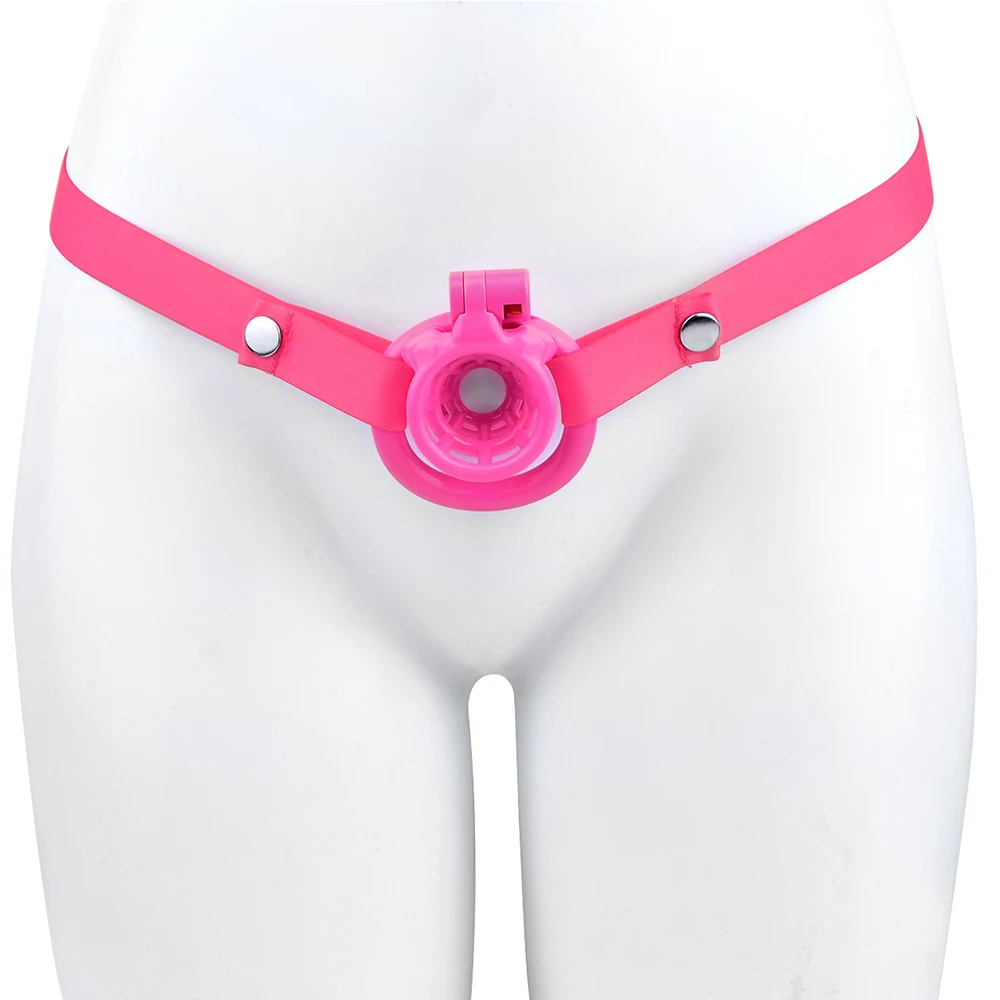 FRKO ABS Male Chastity Lock Anti-Cheating Cock Cage with 4 Rings Negative Inverted Chastity Sex Toys For Sissy Men Chastity Belt - view 5