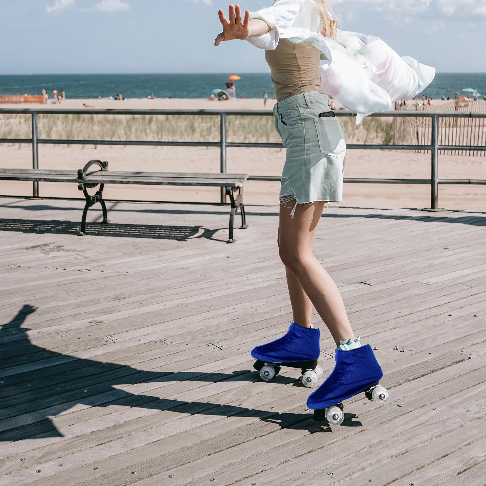 

1 пара высококачественных защитных чехлов для коньков из полиэстера, износостойкие портативные чехлы для ледовых коньков, подарок для любителей катания на коньках