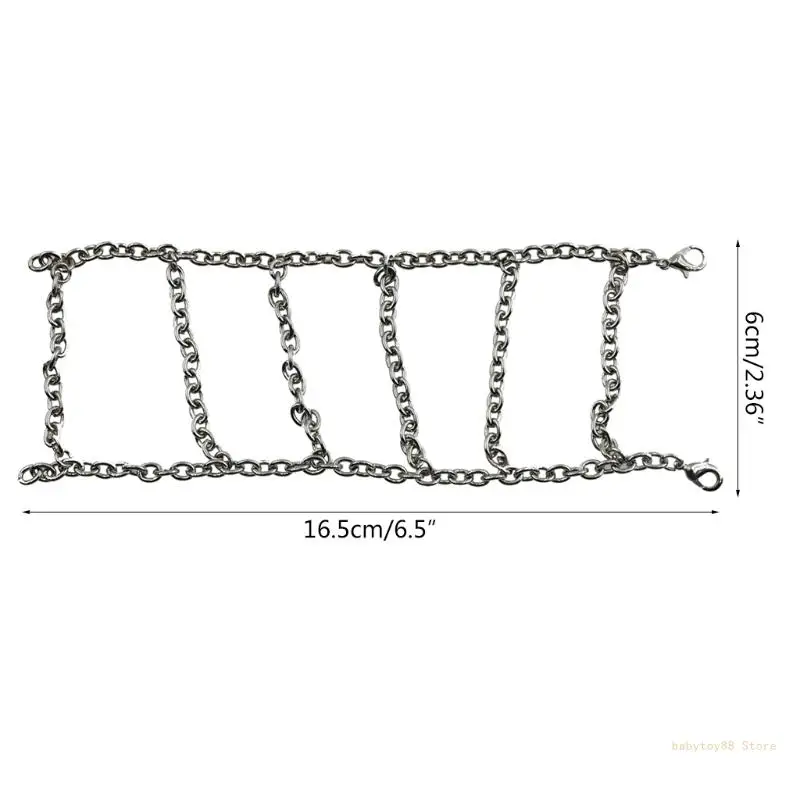 Y4UD 4Pcs 미끄럼 방지 금속 스노우 체인 세트 1/12 MN86K MN86KS MN86 MN86S 크롤러 자동차 타이어 업그레이드 부품 액세서리