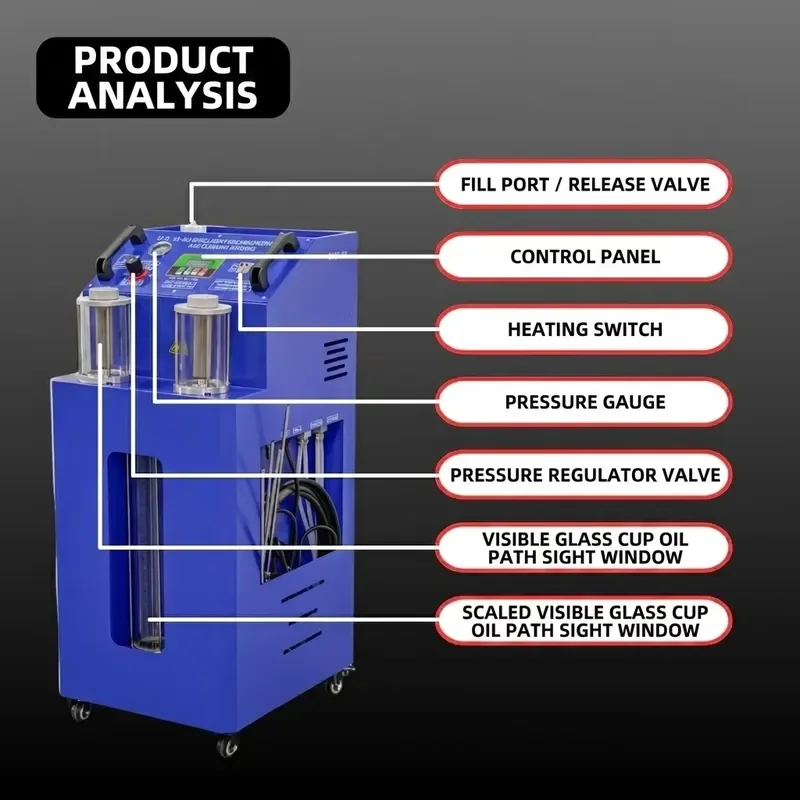 High-efficiency automatic intelligent pulse cycle cleaning machine, industrial grade iron vehicle maintenance workshop