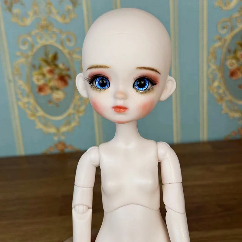 Nowa modna urocza 1/6 BJD lalka DIY 28cm pełny zestaw lalka księżniczka z 3 parą oczu dla dzieci dziewczynki lalka prezent urodzinowy (otwarta głowa)