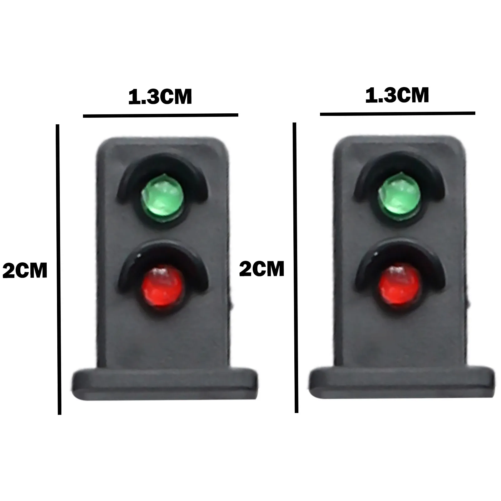 Model Light Railroad Dwarf Railroad Dwarf Signals，Resistors Dwarf Lampposts Made 1:87 Scale OO HO Gauge 2 Aspects