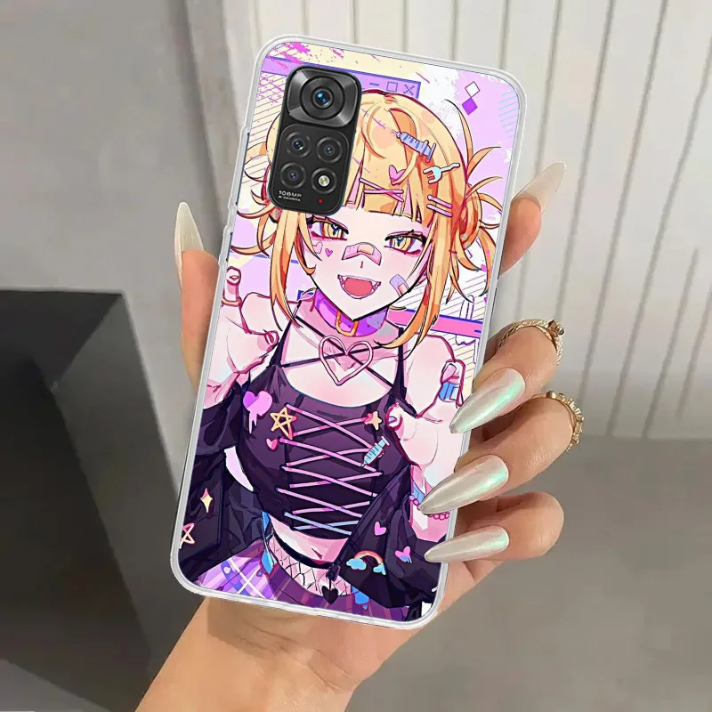 My Hero MHA Himiko Toga Phone Case for Xiaomi Redmi Note 13 12S 12 11S 11 11T 11E 10S 9 Pro Plus 8 8T 9T 7 Soft Funda Print Shel