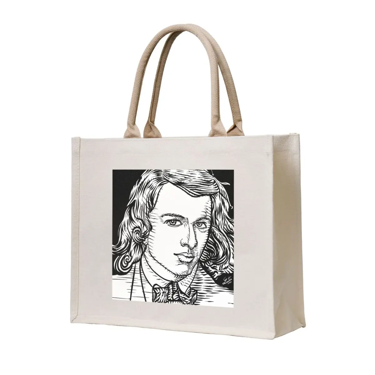 

DANTE GABRIEL ROSSETTI ink portrait Tote Bag shopper bags eco pack bag luxury women