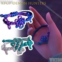 Kopo Dem onHunters Rumi Braided Cosplay Bracelet Chinese Knot Anime Gift Handmade Geek Jewelry Convention Accessory Kawa Fashion