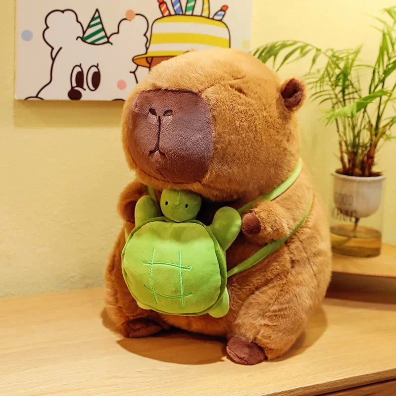 Capybara Plush Simulation Capibara Anime Fluffty Toy Kawaii Plushie Cute Doll Stuffed Animals Soft Doll Plush Gift Kid Toys