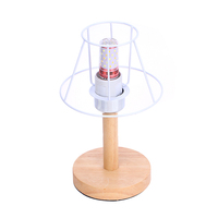 Lamp Lampshade Shade Wire Frame DIY Guard Ring Light Cage Holder Bulbpendant Drum Table Metal Vintage Cover Round Ceiling Iron