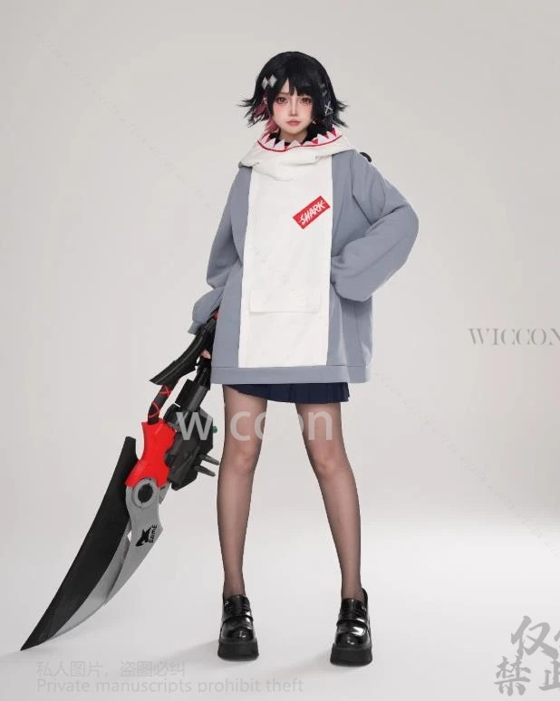 لعبة Zenless Zone Zero Cosplay Eous زي معطف هوديي Ellen Joe Shark لعب الأدوار Kawaii Doll ZZZ النساء والرجال الهالوين مخصص