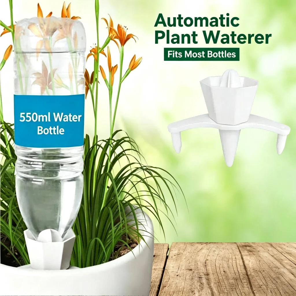 DIY Drip Watering System for Indoor Plants Includes 10 Sprinklers 10 Auxiliary Devices White Plastic Construction