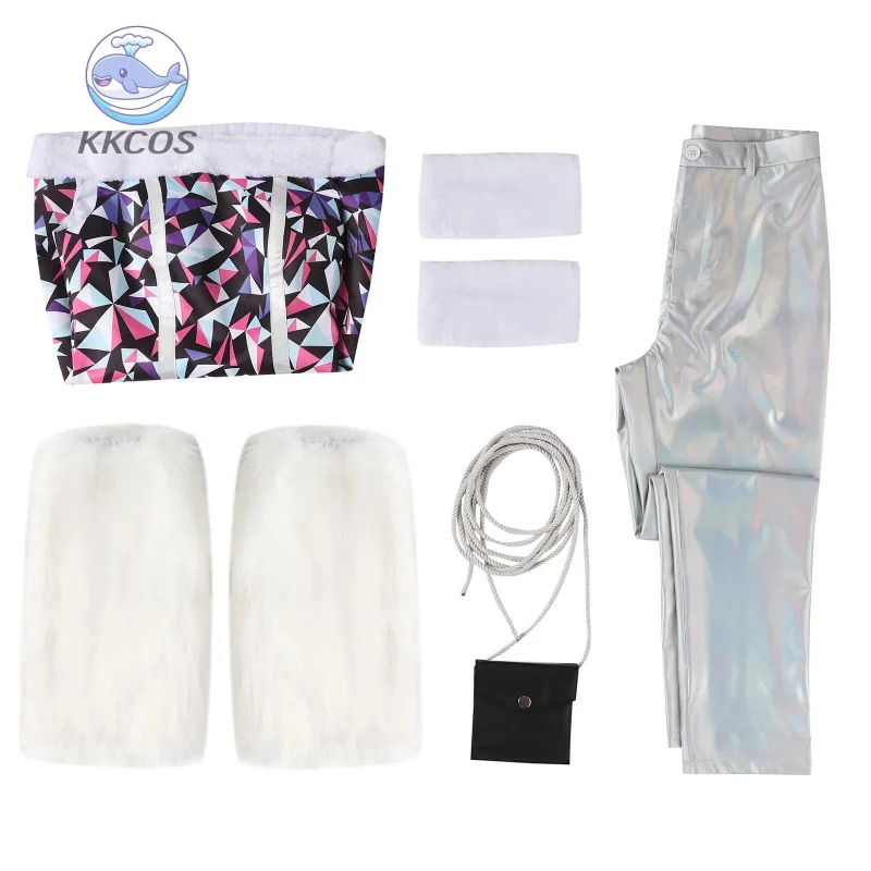 Monster Abbey Bominable Cosplay Costume High School Girl Dress Plush Socks Uniform Halloween Christmas Carnival Party Uniform