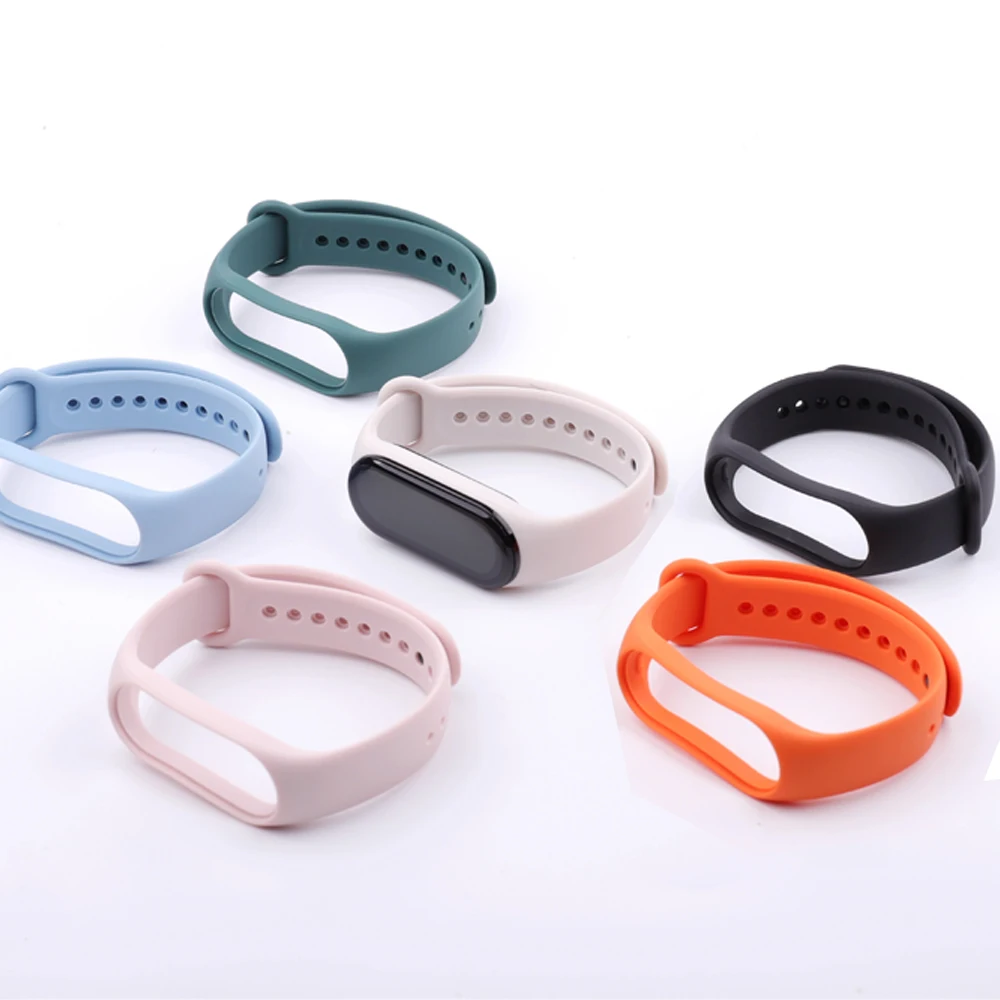 Bracelet for Mi band 7 6 5 Strap Sport Silicone Miband 4 3 Wrist watch bands correa Replacement belt for Xiaomi Mi band 7 straps