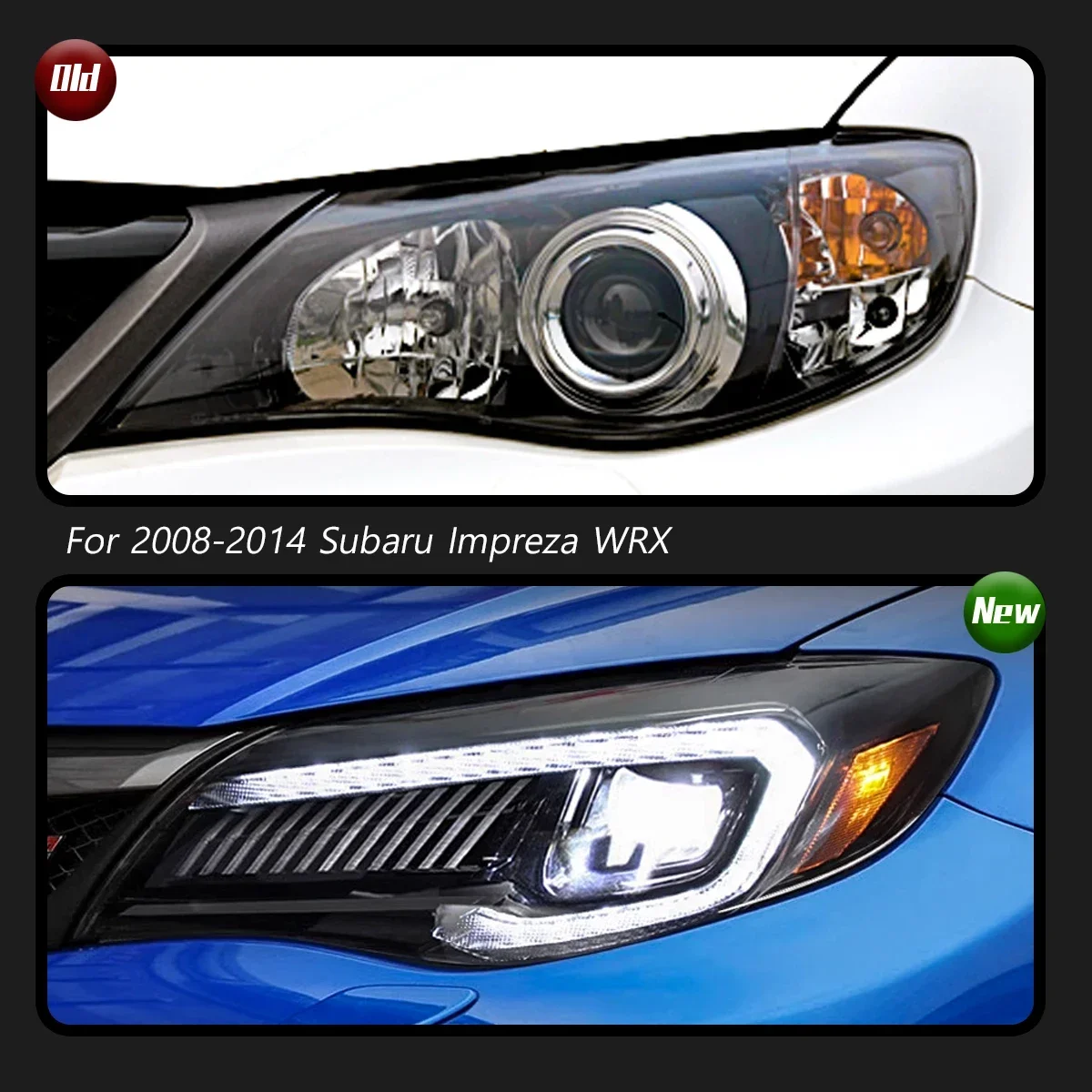 

TYPY New LED Head Lamp Upgrade Modified For Subaru lmpreza WRX Headlight 2008-2014 Dynamic Signal Head Lamp Auto Accessories