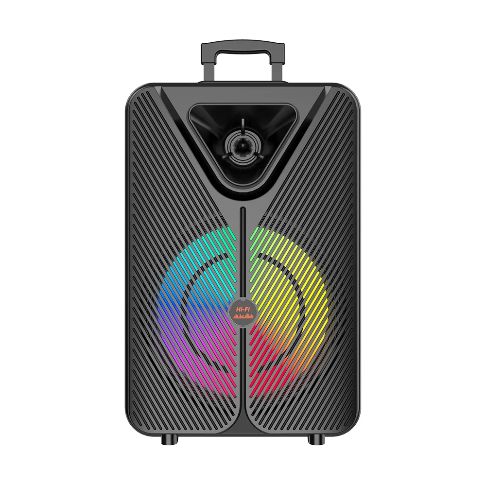 

Portable Wireless Audio Player RGB LED Lighting Wireless BT for Home Theatre Party Stage Mobile Phone Karaoke Radio Charging