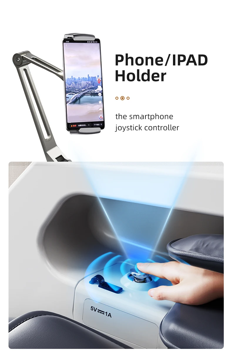 GUOHENG Luxury 6d Voice Control Electric Massage Chair zero Gravity SL Electric Massage Sofa with Foot Massage