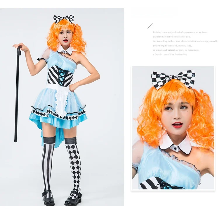 Princ Maid orm الأزرق الدكتور loween تأثيري أداء زي فيلم الجنية T مستوحاة السيدات Faionable الزي