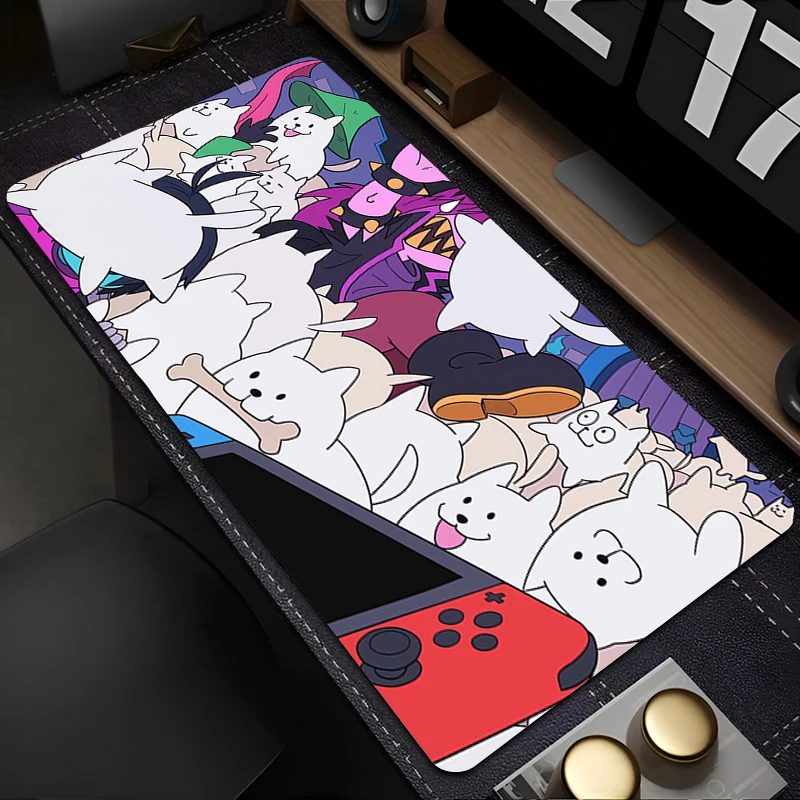 لوحة ماوس أنيمي ملحقات ألعاب الكمبيوتر المحمول حصيرة سطح المكتب الموسعة PC Pixel Game D-deltarune Mousepad Kris Susie Ralsei لوحة المفاتيح #4