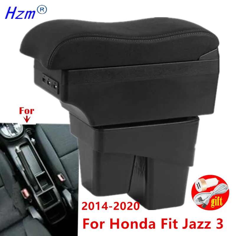 

Car Storage Box Car Armrest Box For Honda Jazz Armrest For Honda Fit Jazz 3 2014-2020 Retrofit Accessorie Simple installation