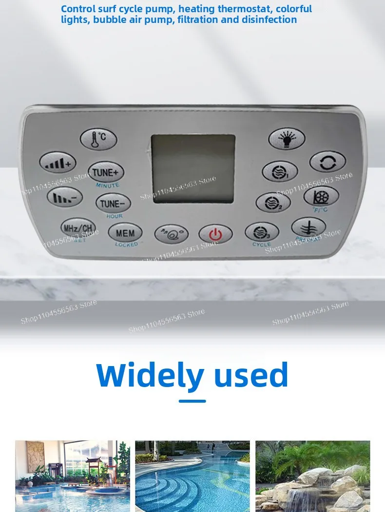 

Swimming pool, massage tub control electrical box control panel thermostat, accessories