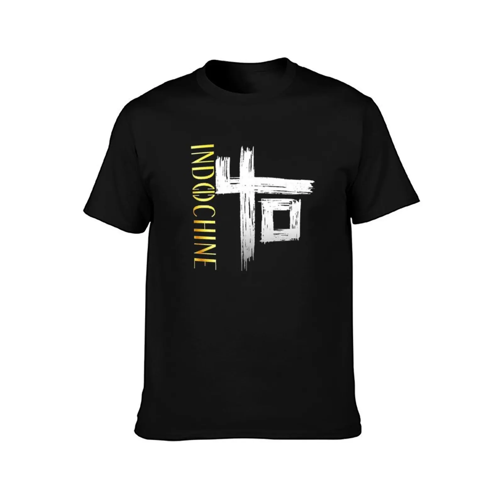 Best of Indochine band logo2 exselna Genres: Rock, ?new wave T-Shirt man t shirts for men casual T-Shirt
