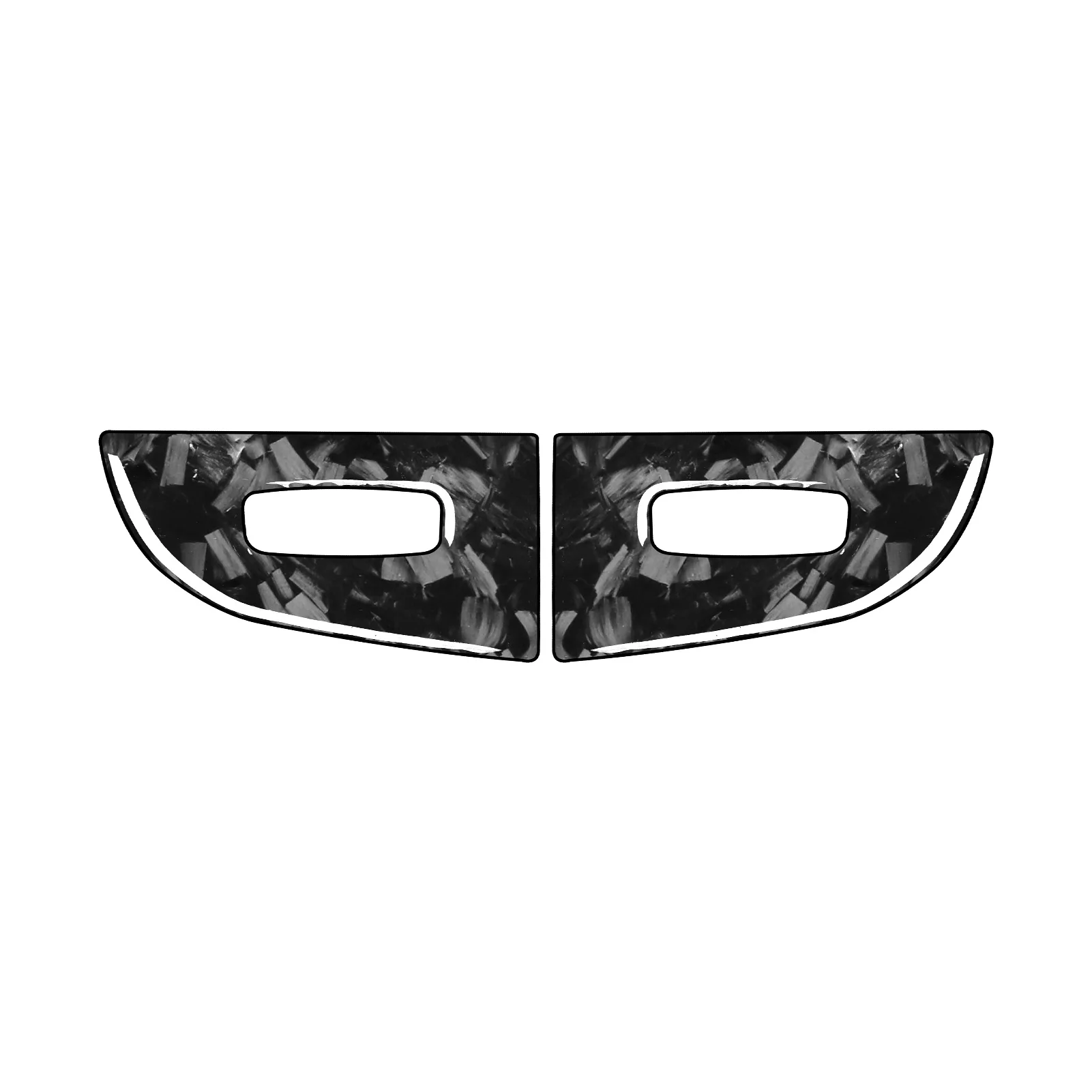 FOR Dodge Ram 1500 2500 3500 13-18 Forged Carbon Fiber Car Central Air Outlet Knob Panel Interior Decoration Accessories Sticker