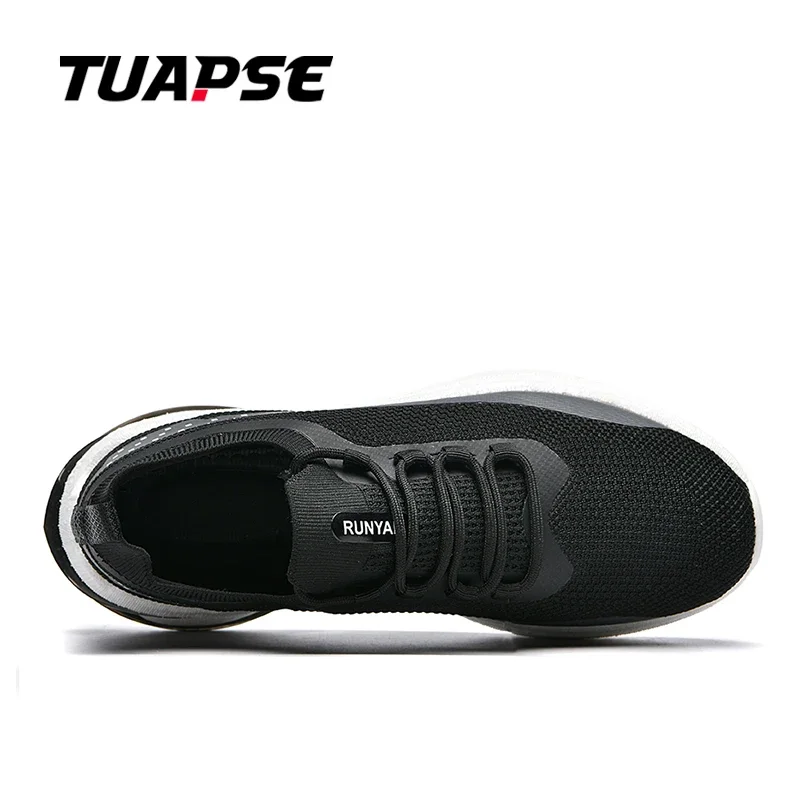 TUAPSE Men's Breathable Lightweight Sports Shoes Men Summer Mesh Running Shoes Soft Shock-Absorbing Shoes