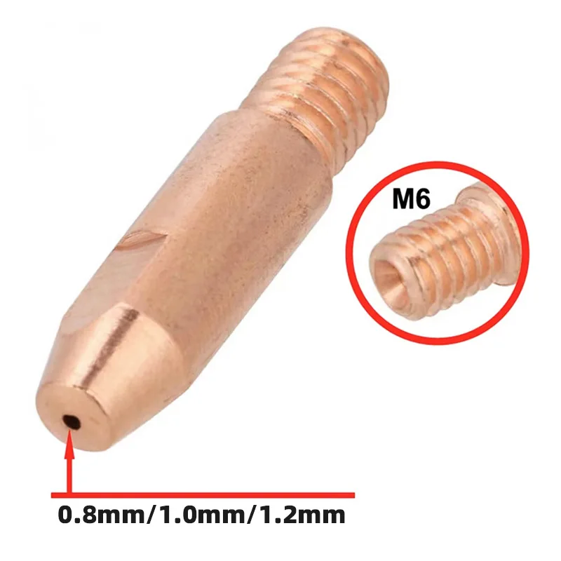 MB24KD conductive nozzle 24KD protective cover M6 conductive nozzle 28mm gas shielded welding gun MIG accessories 20PCS