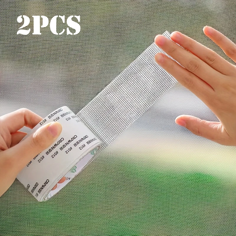 1/2pcs Window Screen Repair Strong Adhesive Waterproof Tape Covering Mesh Repair For Window Screen And Screen Door Tears Holes