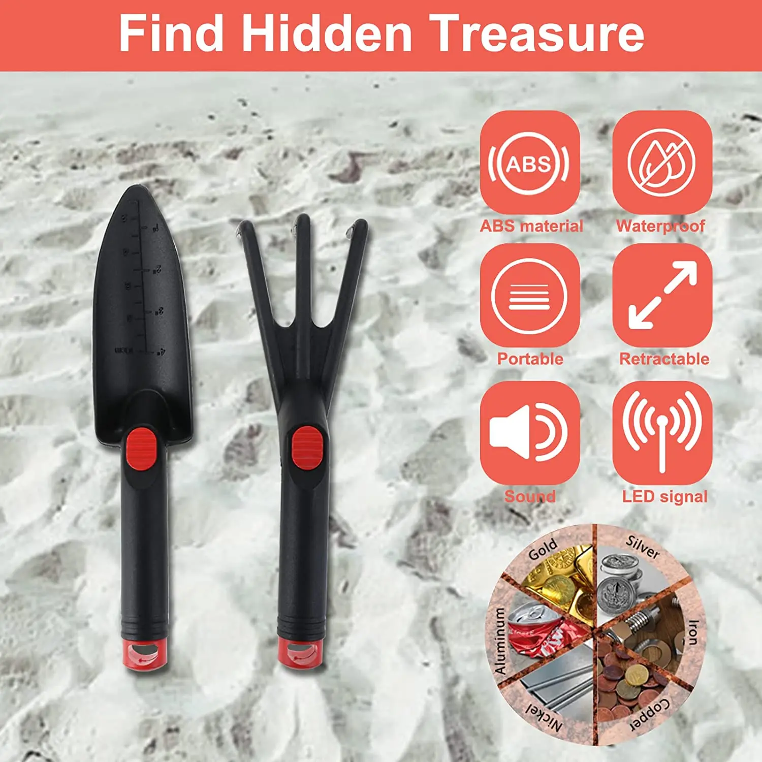 Metal Detector For Kids MD-1014 Kid Metal Detectors Gold Detector Electronic Measuring Instruments