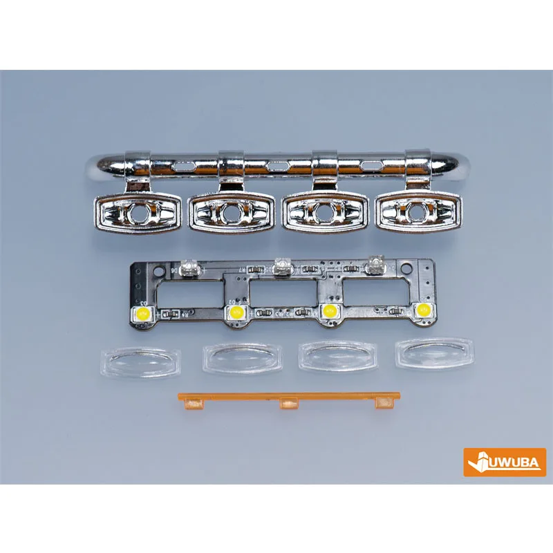 CTD-04F Front Bumper Spotlight LED Front Light for 1/14 Tamiya RC Truck Scania 770S 56368 Upgrade Parts, Giant Model Series