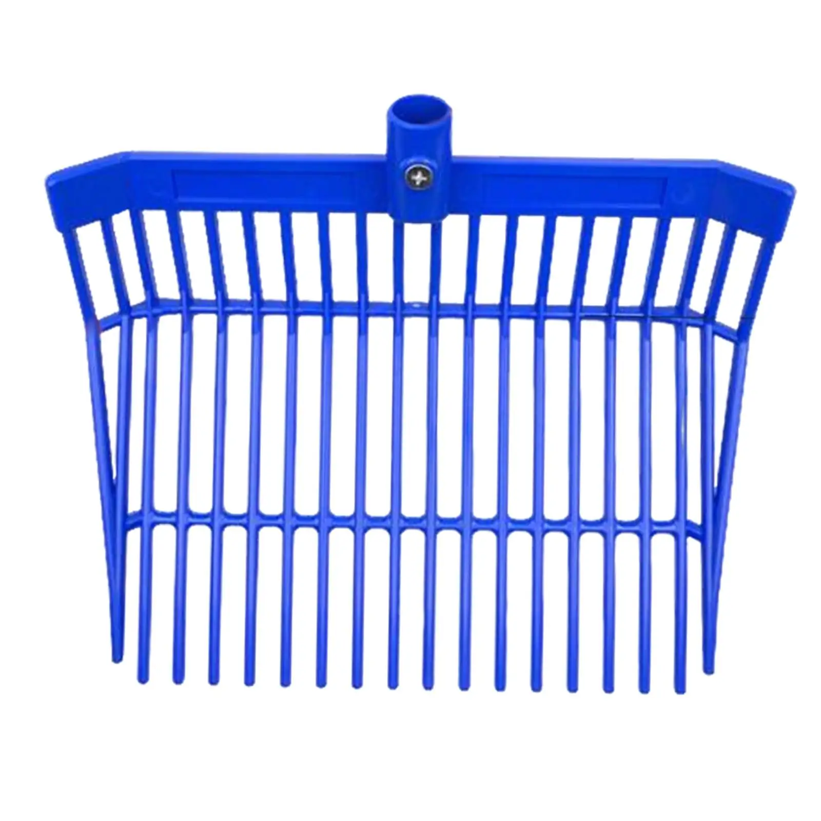 Durable Plastic Manure Fork Head 18 Tines Replacement Rake for Stable Garden Animal Husbandry and Farm Work