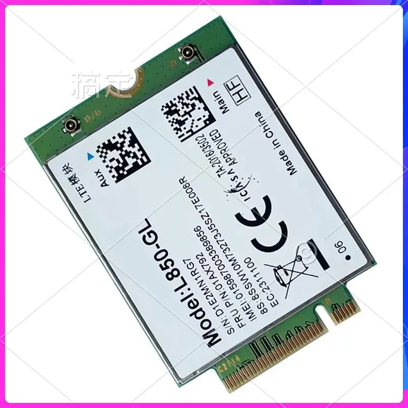 

AP-L850-GL 01AX792 Беспроводной модуль карты M.2 4G LTE для Lenovo Thinkpad X1 Carbon T480S T580 P52 X280 X390 X395 P53 T490