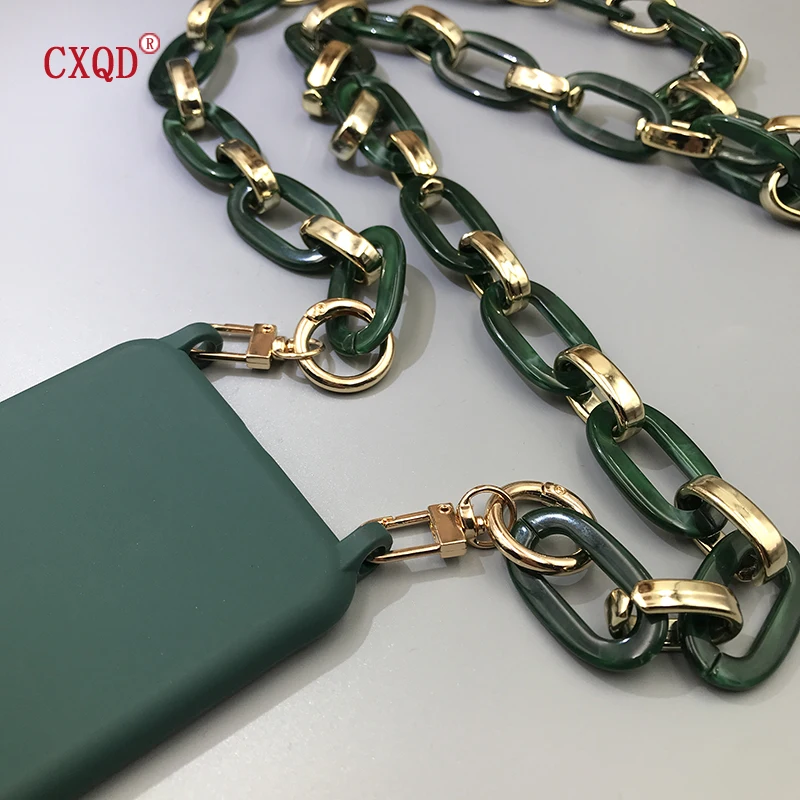 120CM Long Anti-lost Acrylic Mobile Cell Phone Accessory Lanyard Handbag Pendant Hanger Chain for Women Men Jewelry Gift Outdoor