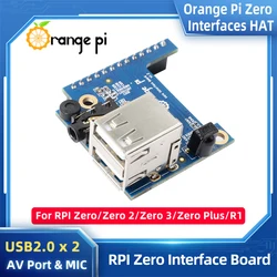 Orange pi Zero拡張ボード,usb 2.0x2オーディオビデオマイク,irレシーバー,opiインターフェース,Zero 2