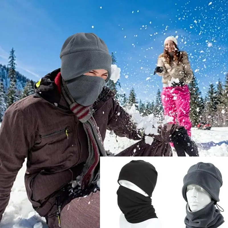 Cycling Neck Gaiter Winter Scarf Neck Warmer Face Cover Hat Men Ski Winter Neck Warmer Adjustable All-Around For Mountaineering